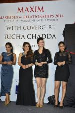Richa Chadda, sumona chakravarti, Kainaat Arora, Pria Kataria Puri at the launch of Maxim issue in Mumbai on 27th Aug 2014